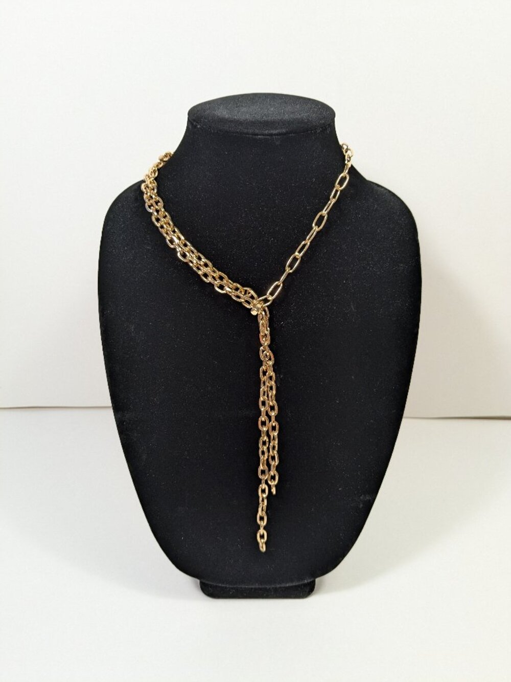 Sugarfix Gold Statement Necklace Fashion Jewelry Ready to Wear Paperclip Chain